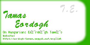 tamas eordogh business card